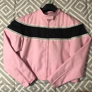 Pink motorcycle jacket